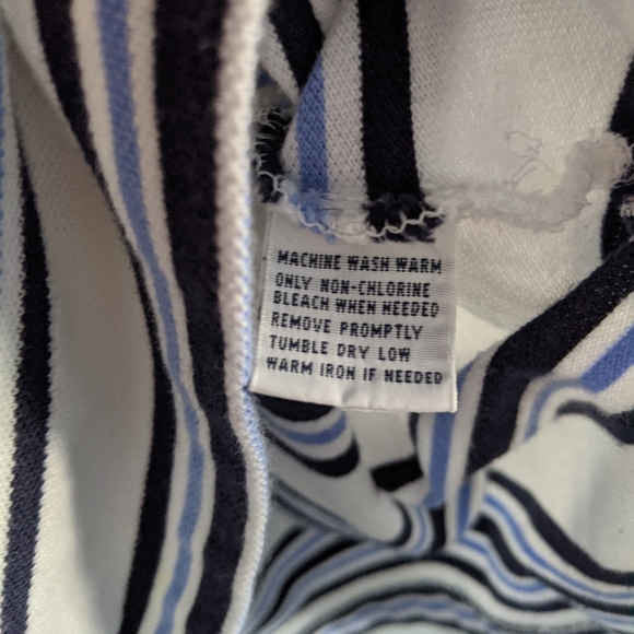 Polo by Ralph Lauren White & Blue Polo - Sz M - Picture 4 of 6